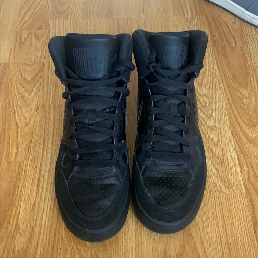 Nike Air Force all black size 10